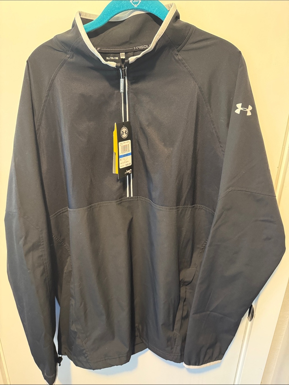 Under Armour Men’s Black Performance 1/2-Zip Pullover Jacket